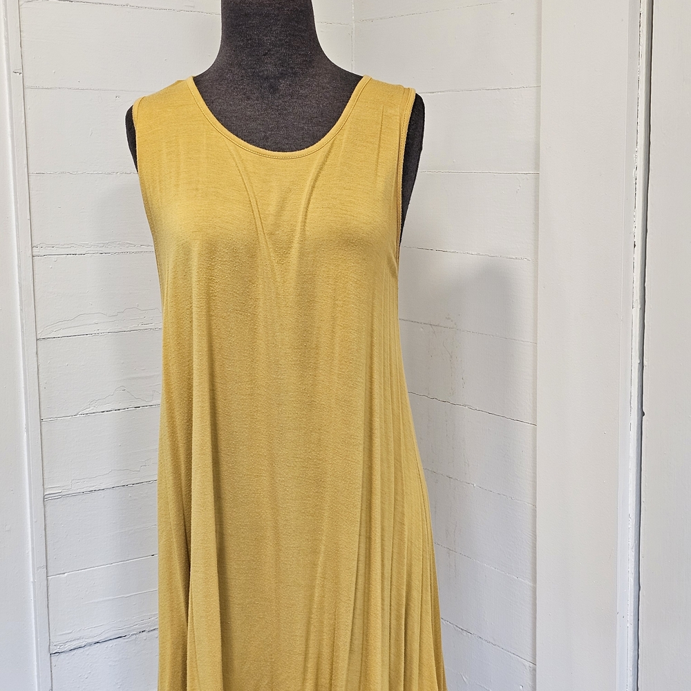 Sleeveless Mustard Yellow Tank Top
